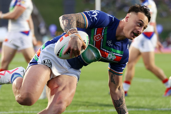 Happy at home: Charnze Nicoll-Klokstad is thriving at the Warriors again after first leaving in 2019.