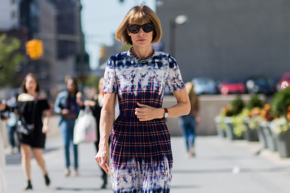 Anna Wintour during New York Fashion Week.