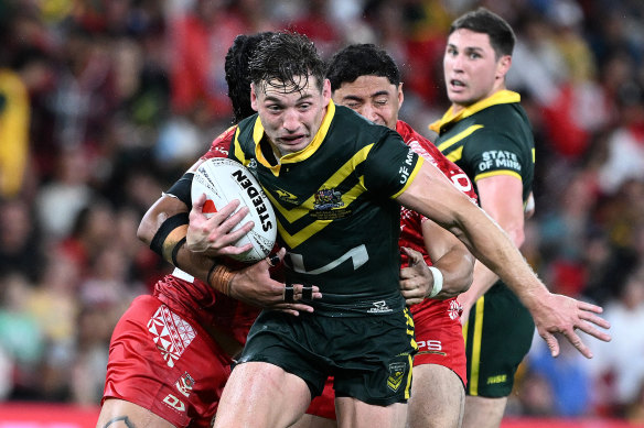 South Sydney star Cameron Murray in action for the Kangaroos.