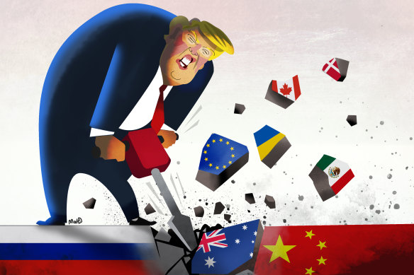 US President Donald Trump has taken a jackhammer to global alliances.