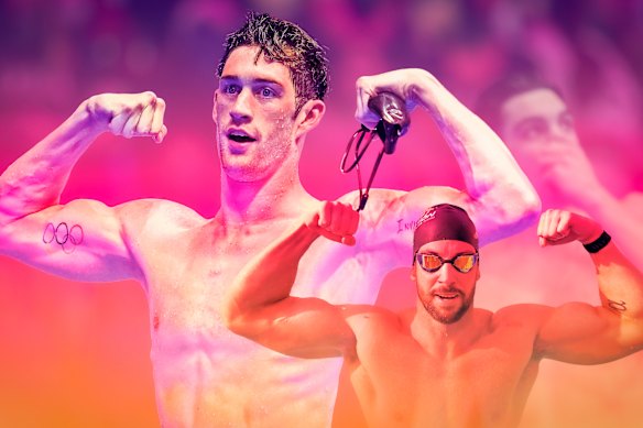 American swimmer Hunter Armstrong (left) and Australian James Magnussen (right) will compete at the Enhanced Games. 