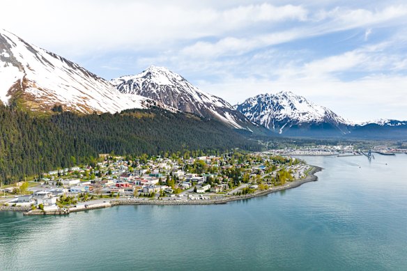 The port city of Seward in Alaska.