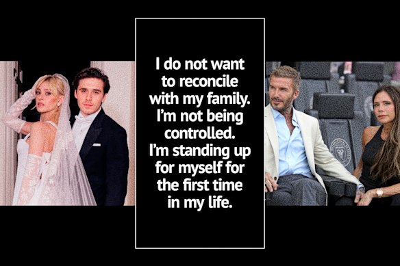 Brooklyn Beckham confirmou especulações de anos sobre uma separação entre ele, sua esposa Nicola Peltz Beckham e seus pais, Sir David Beckham e Lady Victoria Beckham, em uma declaração sensacional compartilhada no Instagram.