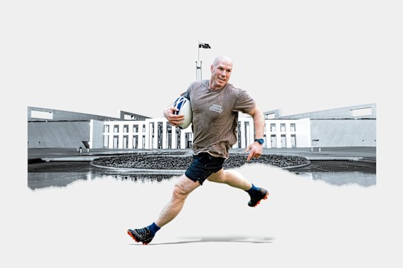 Senator David Pocock, who sought to tackle the prime minister on detail.