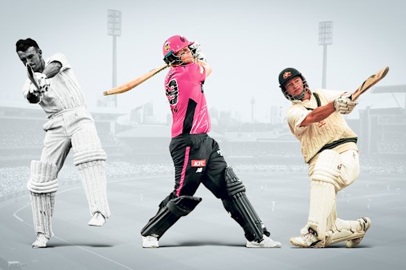 Doug Walters, Steve Smith and Mark Waugh: Some of the biggest six hitters at the SCG.