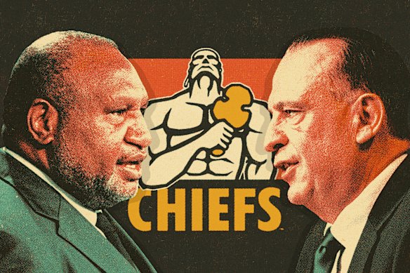 PNG Prime Minister and Australian Rugby League Commission chairman Peter V’landys have been key figures behind the PNG Chiefs.