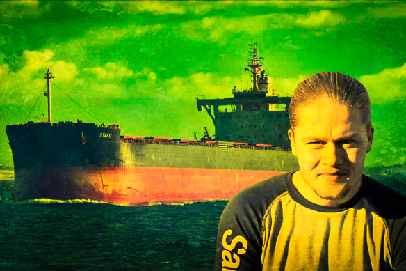 Johan-Martinius Halvorsen was caught after trying to retrieve kilograms of cocaine hidden on the hull of a ship in Newcastle harbour.