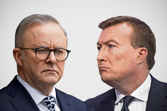 Prime Minister Anthony Albanese and BCA chief Bran Black