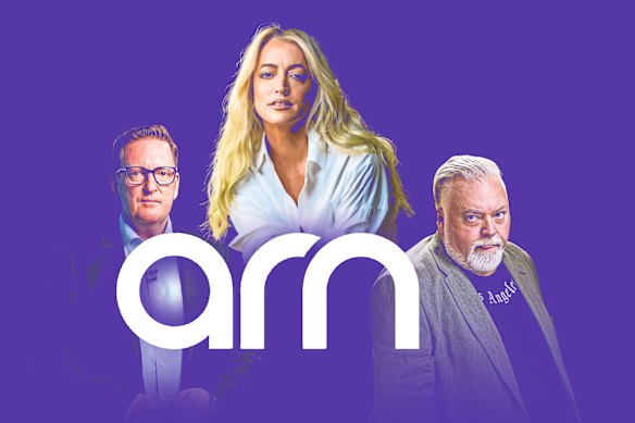 Michael Stephenson’s (left) check-list included meeting The Kyle and Jackie O Show’s chief critics.