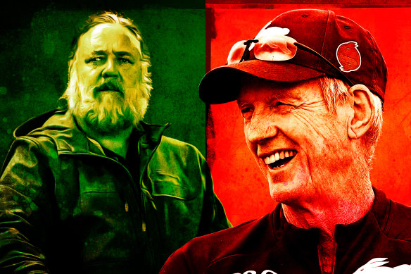 Russell Crowe and Wayne Bennett share a common respect.