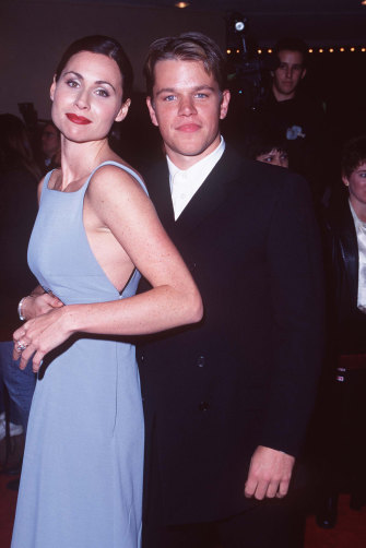 Driver in 1997 with then partner Matt Damon, who broke up with her live on Oprah.   