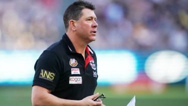 Brett Ratten's Saints will be back at Moorabbin to play a pre-season fixture in 2020.