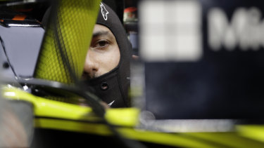 Frustrating: Renault driver Daniel Ricciardo was forced to retire from the Bahrain grand prix a few laps short of the finish.