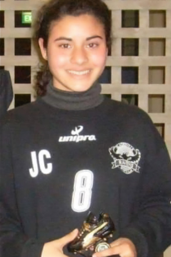 Cerro as a young soccer star.