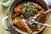 This sticky chicken is inspired by a Filipino favourite.