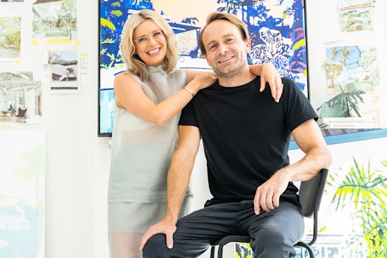 Sarah and Paul Davis at their studio in Paddington.