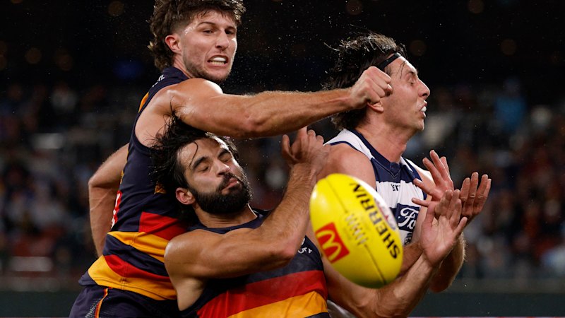 AFL LIVE: Stewart speaks on incident that could leave him in MRO strife as Crows lead Cats in Adelaide