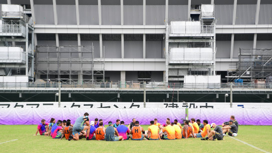 The Wallabies will be taking no chances as they work out how to avoid Typhoon Hagibis. 