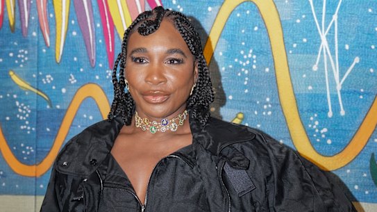 Venus Williams arrives for the presentation of the 2025 Christian Dior haute couture spring/summer collection.