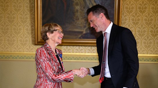 Premier Chris Minns is officially sworn in by NSW Governor Margaret Beazley