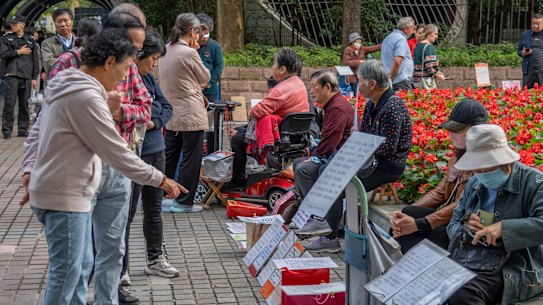 Every weekend, parents of unmarried adults come to the marriage market in Shanghai in hope of finding a good match for their children.