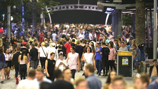 Pill testing has been in place for the first time this year at schoolies on the Gold Coast.