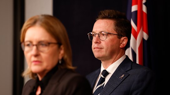 Police Minister Anthony Carbines has attacked integrity expert and barrister Geoffrey Watson.