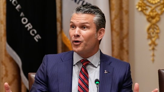 War Secretary Pete Hegseth said the Pentagon was “proud” of the new policy and would stand by it in the face of a media revolt.