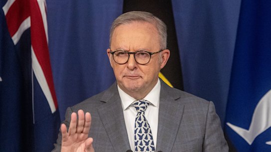 Not so fast … Prime Minister Anthony Albanese faces critics close to his own camp.