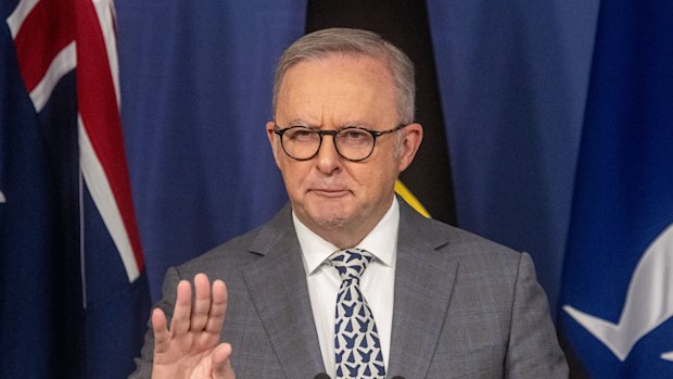 Not so fast … Prime Minister Anthony Albanese faces critics close to his own camp.