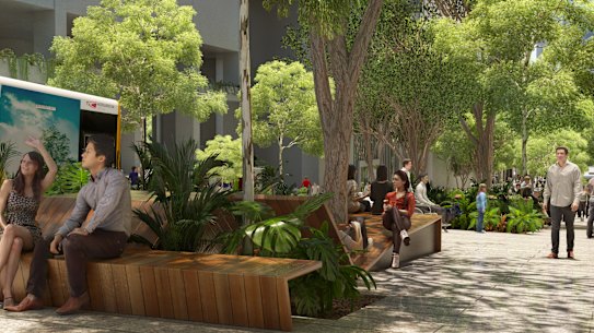 Brisbane City Council’s Mary Street Vision. The council plans to create a pedestrian corridor through the heart of the city. 