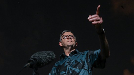 Pacific island forum in Suva, Fiji. The prime minister of Australia Anthony Albanese’s presser at the park after the launch of the 2050 strategy for the Blue Pacific continent.