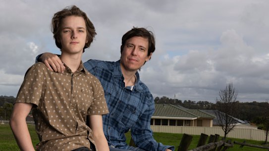 Lucas Cairns and his teenage son, Jazz, both received heart transplants in 2020.