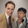 Guy Montgomery’s Guy Mont Spelling Bee - host Guy Montgomery (left) and sidekick Aaron Chen.