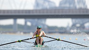 Australia are four from four in the rowing heats today.