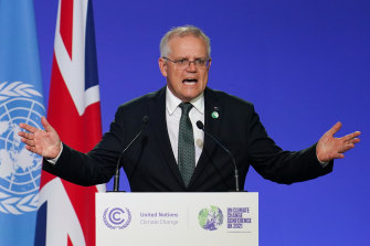 Scott Morrison makes his case at COP 26. 