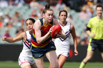 Crows key defender Sarah Allan will face a potent Melbourne forward line this weekend.