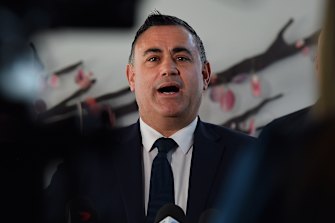 NSW Deputy Premier John Barilaro says the Victorian border should open before Christmas. 