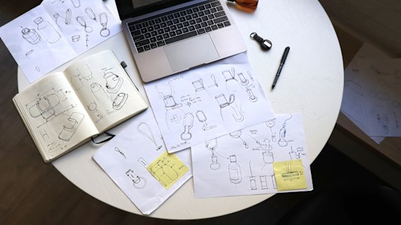 The design process for Orbitkey's new sanitiser products, which were created in response to COVID-19 and the needs of the community. 