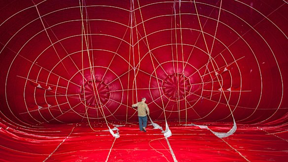 Parramatta began the Australia Day by launching nine hot air balloons.