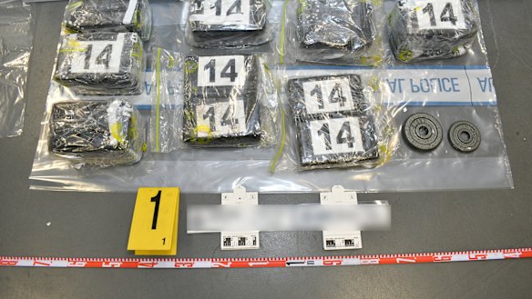 AFP seize 160 kilograms of cocaine during Operation Ironside in late May 2021.