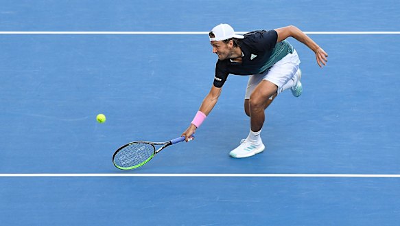 Surprise packet Pouille's run has continued to the semi-finals.