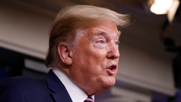 Donald Trump says he thinks the US economy will make a tremendous comeback.