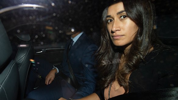 Waiting game: Maria Folau's was by her husband's side during his code of conduct hearing last month in Sydney. 