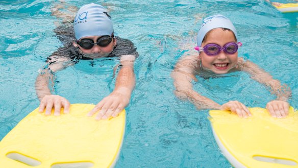 The Canberra swim school coming out of a suburban backyard