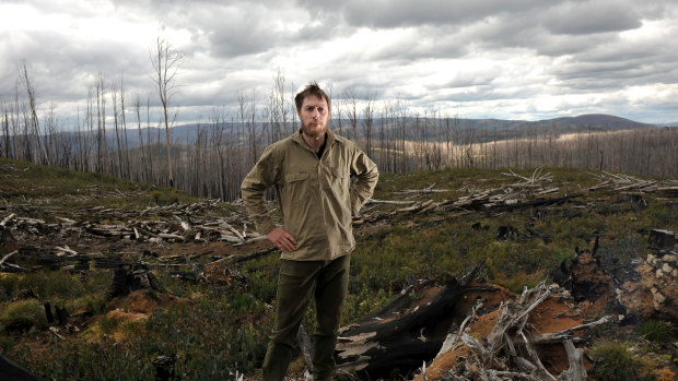 David Blair pictured in The Marysville State Forest for a 2011 story with The Age and Sydney Morning Herald