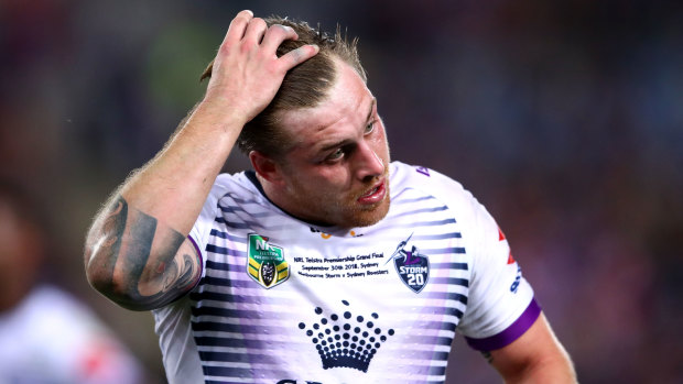 Cameron Munster gets his marching orders in 2018 during his nightmare decider against the Roosters.
