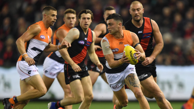 Tim Taranto leads Greater Western Sydney for possessions this season.