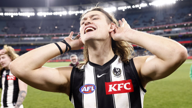 Darcy Moore after the Magpies beat Melbourne in round 21.
