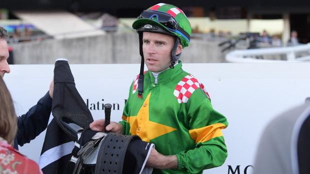 Getting square: Tommy Berry will be out to atone for a last-start fourth aboard Rafha’s Choice.